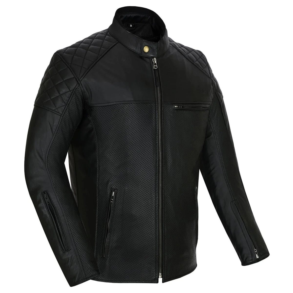 Moto giacca estivo in pelle uomo Stechmoto ST 1720 DOMINO AIR  Vintage Café Race ST