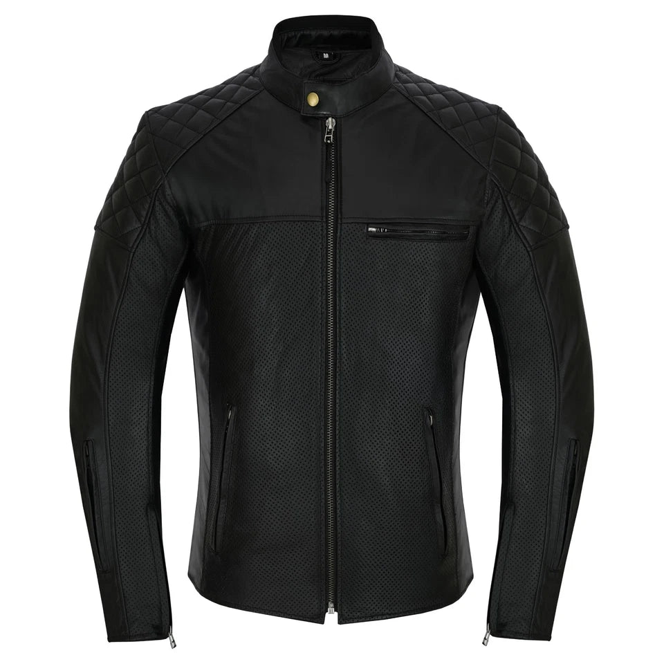 Giacca in pelle S-tech 1720 DOMINO AIR Vintage Café Race