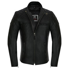 Moto giacca estivo in pelle uomo Stechmoto ST 1720 DOMINO AIR  Vintage Café Race ST