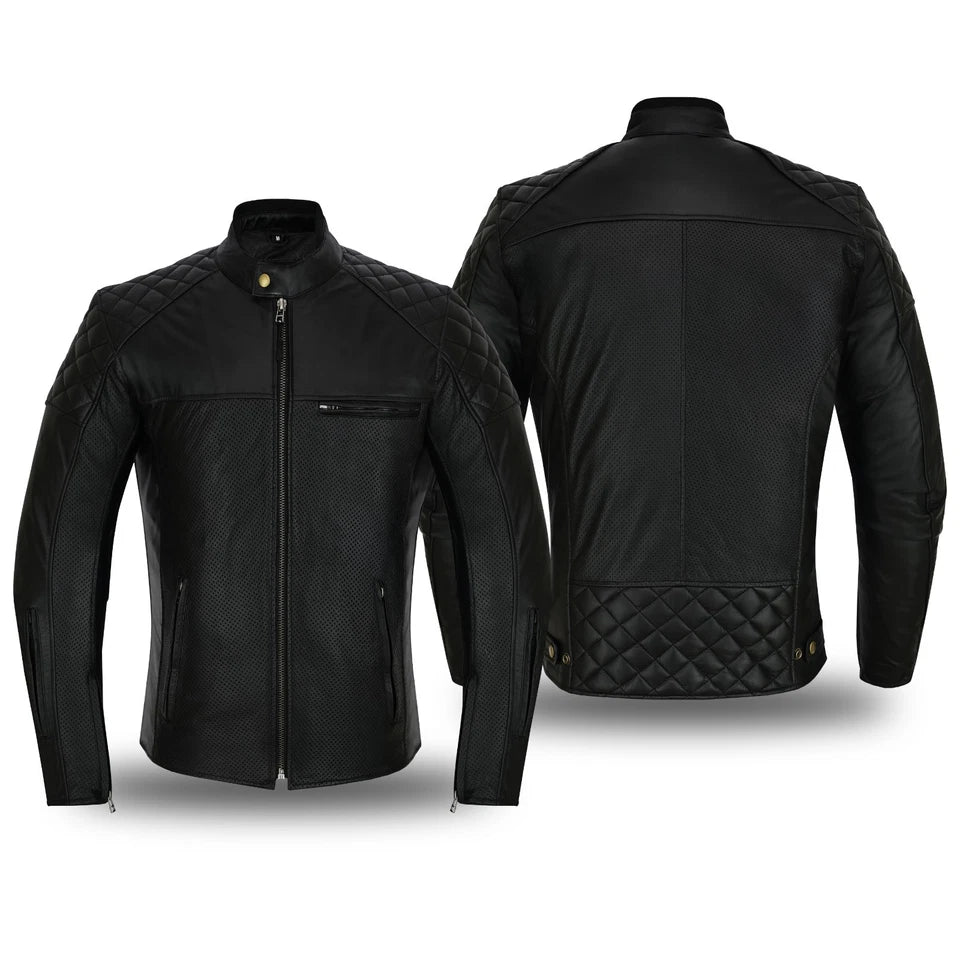 Giacca in pelle S-tech 1720 DOMINO AIR Vintage Café Race