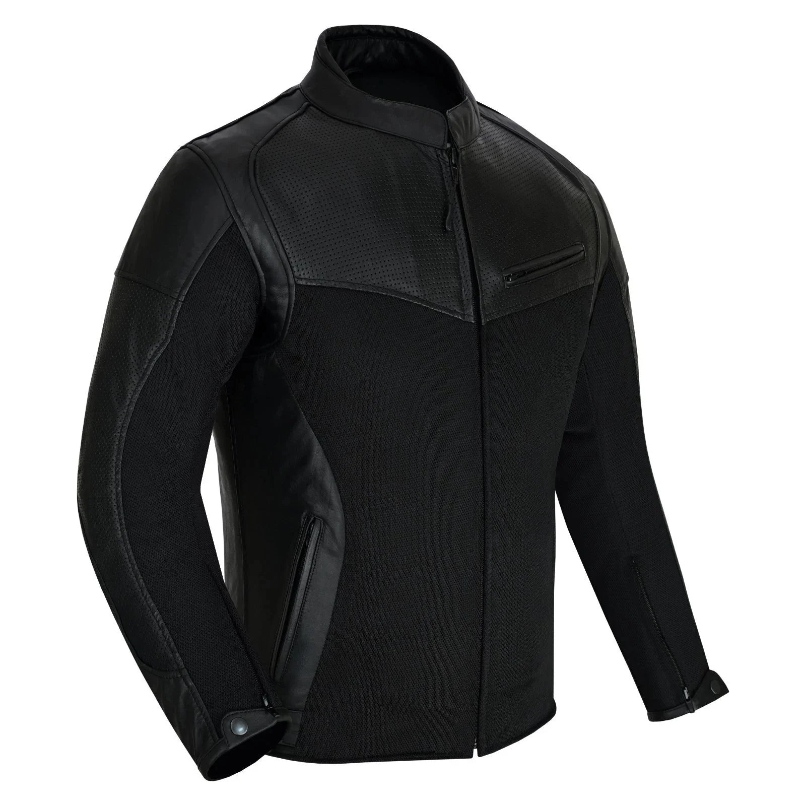 Moto giacca estivo in pelle e tessuto Stechmoto ST 1730 AIR Waves custom vintage Cafe Race ST