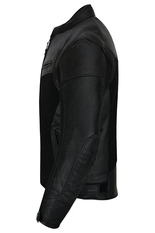 Moto giacca estivo in pelle e tessuto Stechmoto ST 1730 AIR Waves custom vintage Cafe Race ST