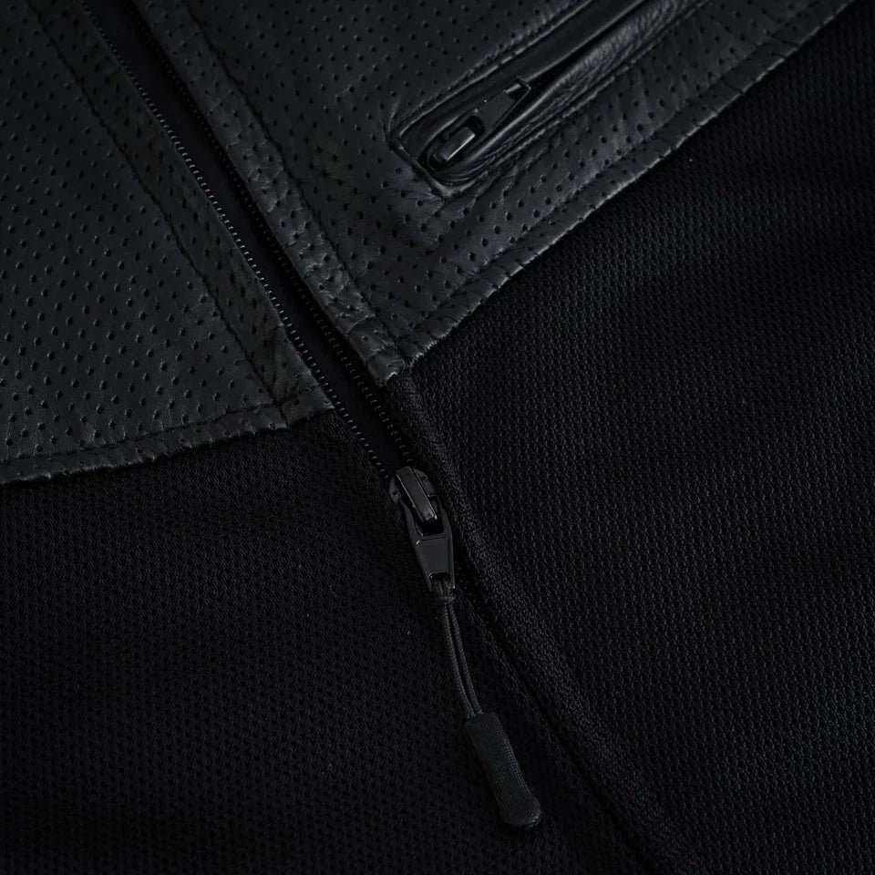 Moto giacca estivo in pelle e tessuto Stechmoto ST 1730 AIR Waves custom vintage Cafe Race ST