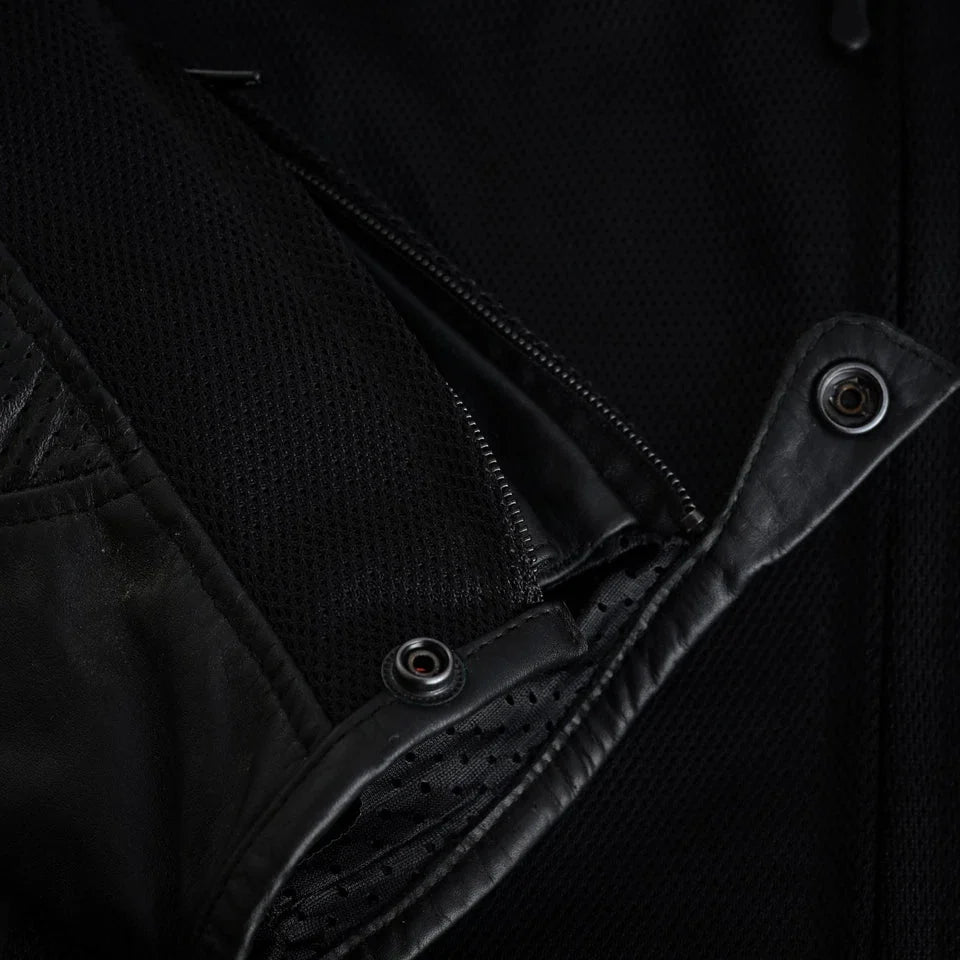 Moto giacca estivo in pelle e tessuto Stechmoto ST 1730 AIR Waves custom vintage Cafe Race ST