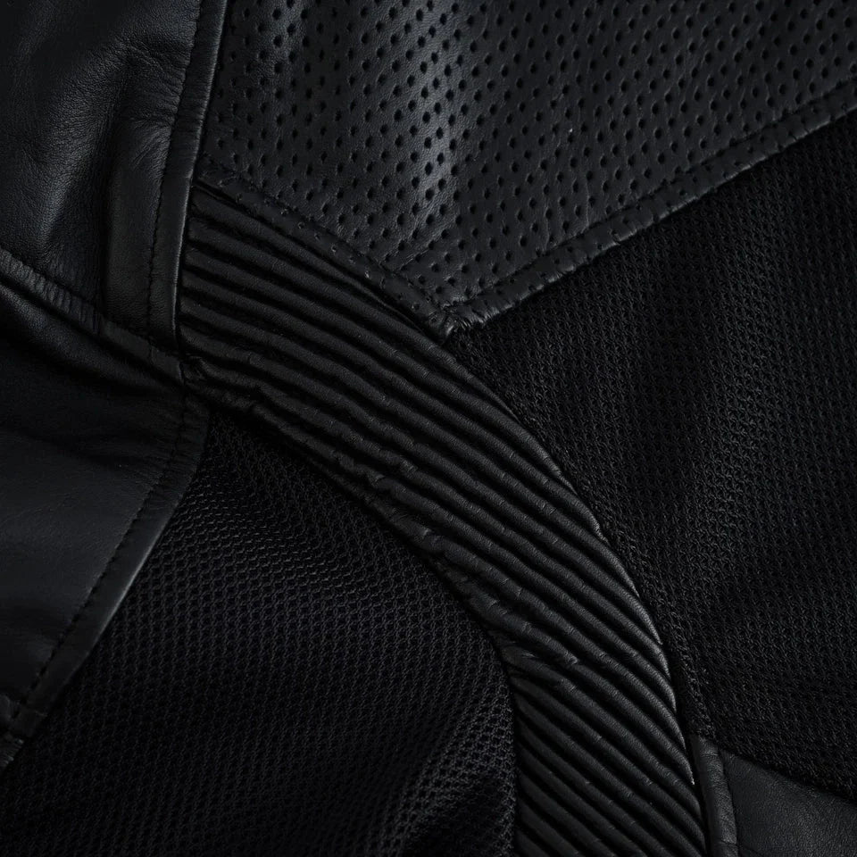 Moto giacca estivo in pelle e tessuto Stechmoto ST 1730 AIR Waves custom vintage Cafe Race ST