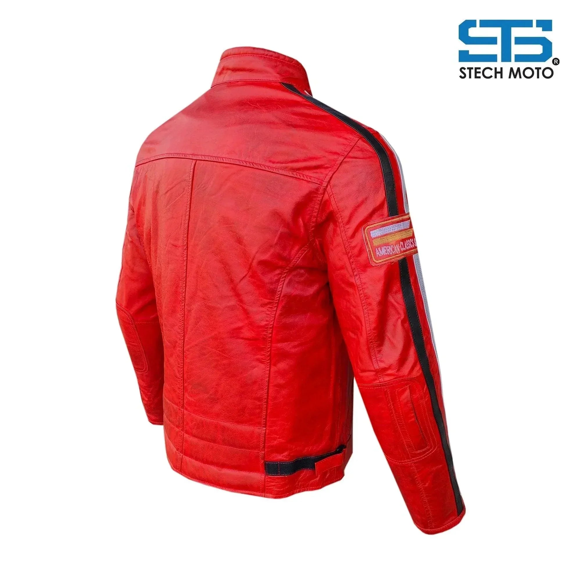 Giubbotto Moto in pelle da Uomo Stechmoto ST 1735 Vintage Custom & Café Race - Am Moto-Abbigliamento Moto