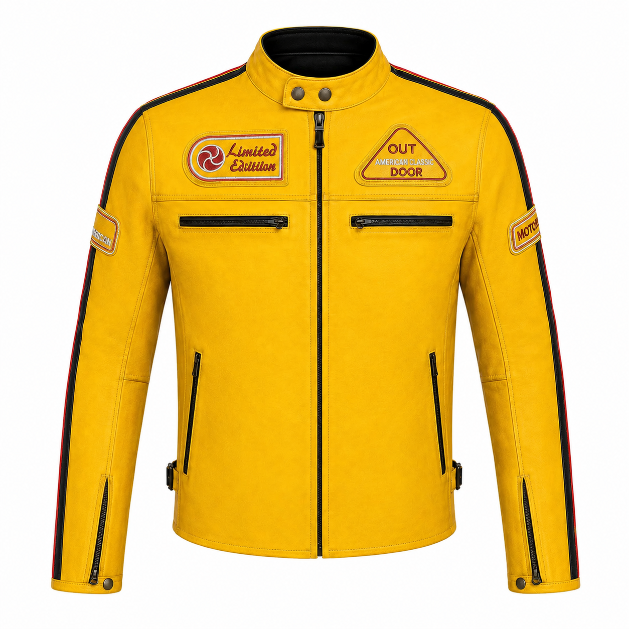 S-tech 1735 moto giubbotto di pelle Vintage Custom & Café Race
