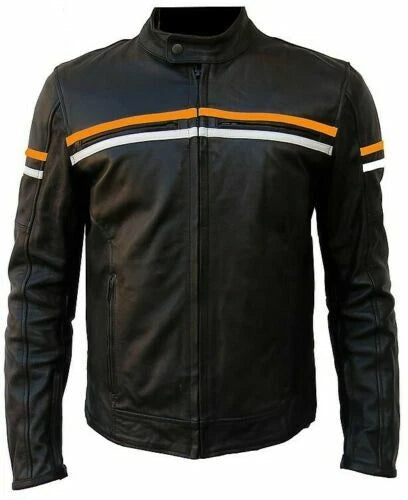 Giacca da moto di pelle ST 1760 Storm Custom e Vintage Cafè Race