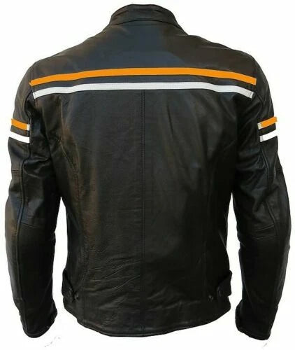 Giacca da moto di pelle ST 1760 Storm Custom e Vintage Cafè Race