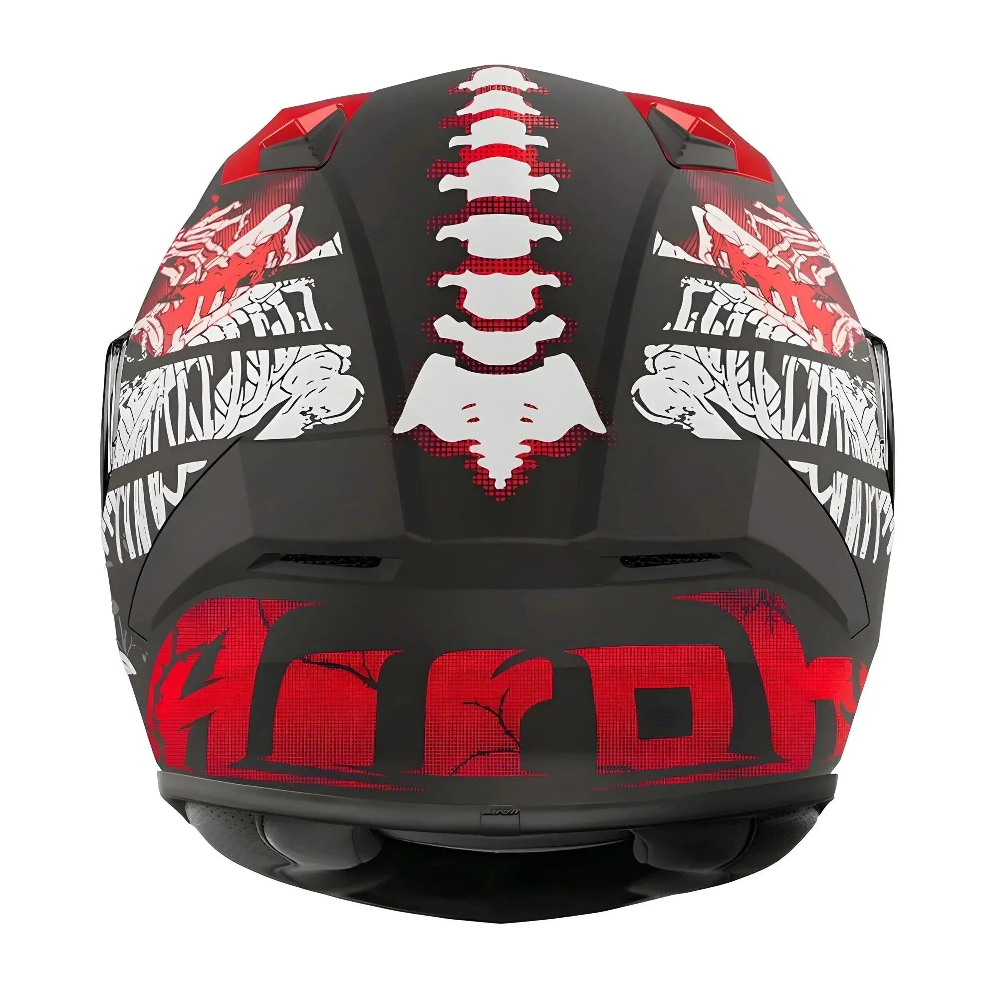 Casco Integrale Moto e Scooter Airoh Valor Ribs Matt Nero-Bianco-Rosso - Am Moto-Abbigliamento Moto