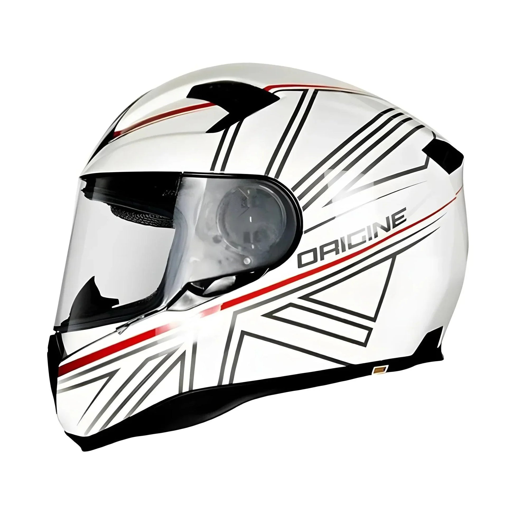 Casco Moto Integrale Bianco Origine ST Void: Design in Fibra, Sicurezza al Top - Am Moto-Abbigliamento Moto