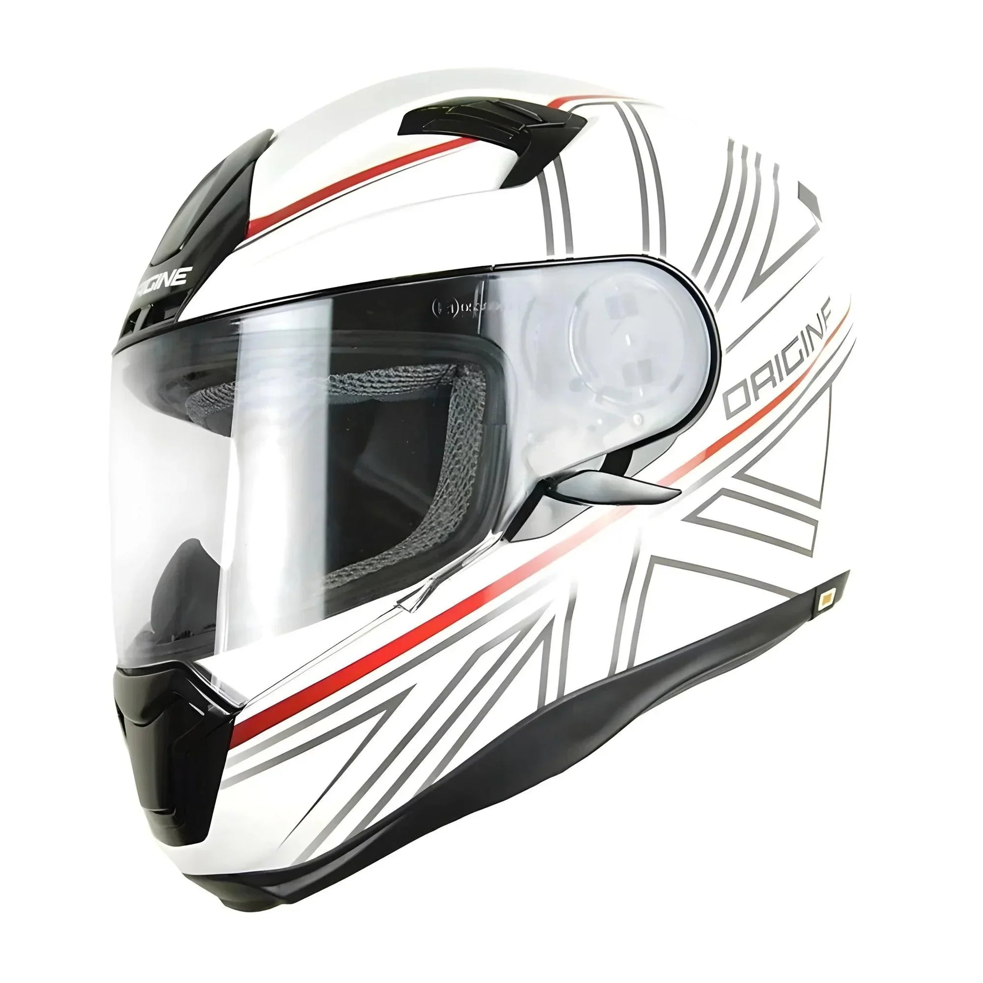 Casco Moto Integrale Bianco Origine ST Void: Design in Fibra, Sicurezza al Top - Am Moto-Abbigliamento Moto