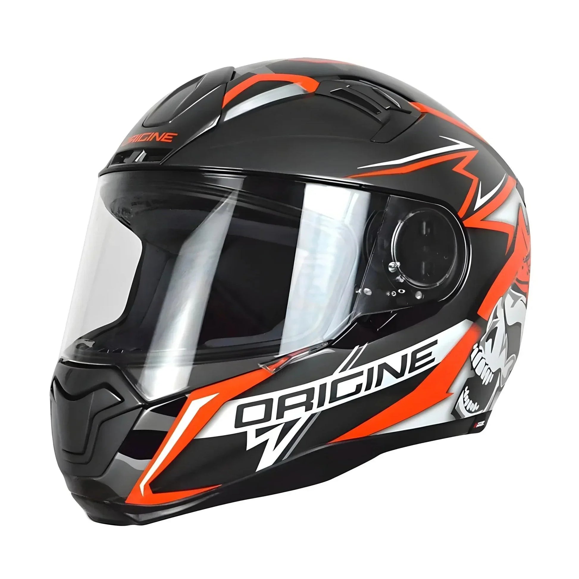 Casco Moto Integrale in Fibra Origine ST Race Nero-Bianco-Rosso - Am Moto-Abbigliamento Moto