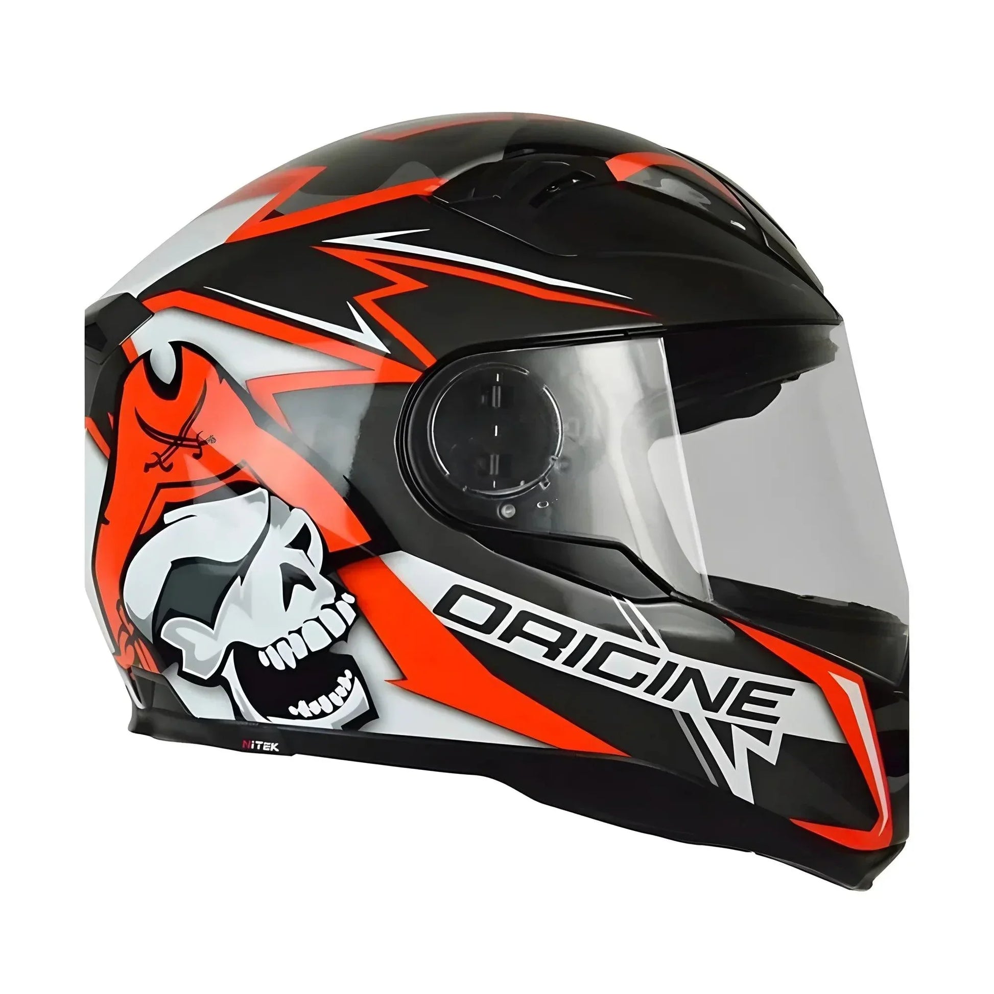Casco Moto Integrale in Fibra Origine ST Race Nero-Bianco-Rosso - Am Moto-Abbigliamento Moto