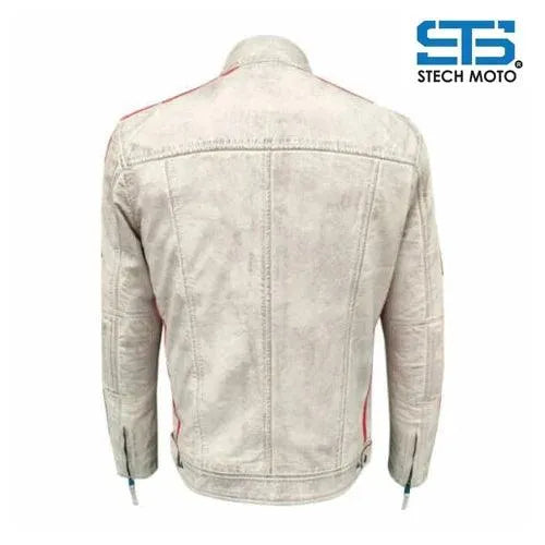 Giubbotto in pelle da Uomo Stechmoto ST 1510 Custom Vintage & Café Race - Am Moto-Abbigliamento Moto