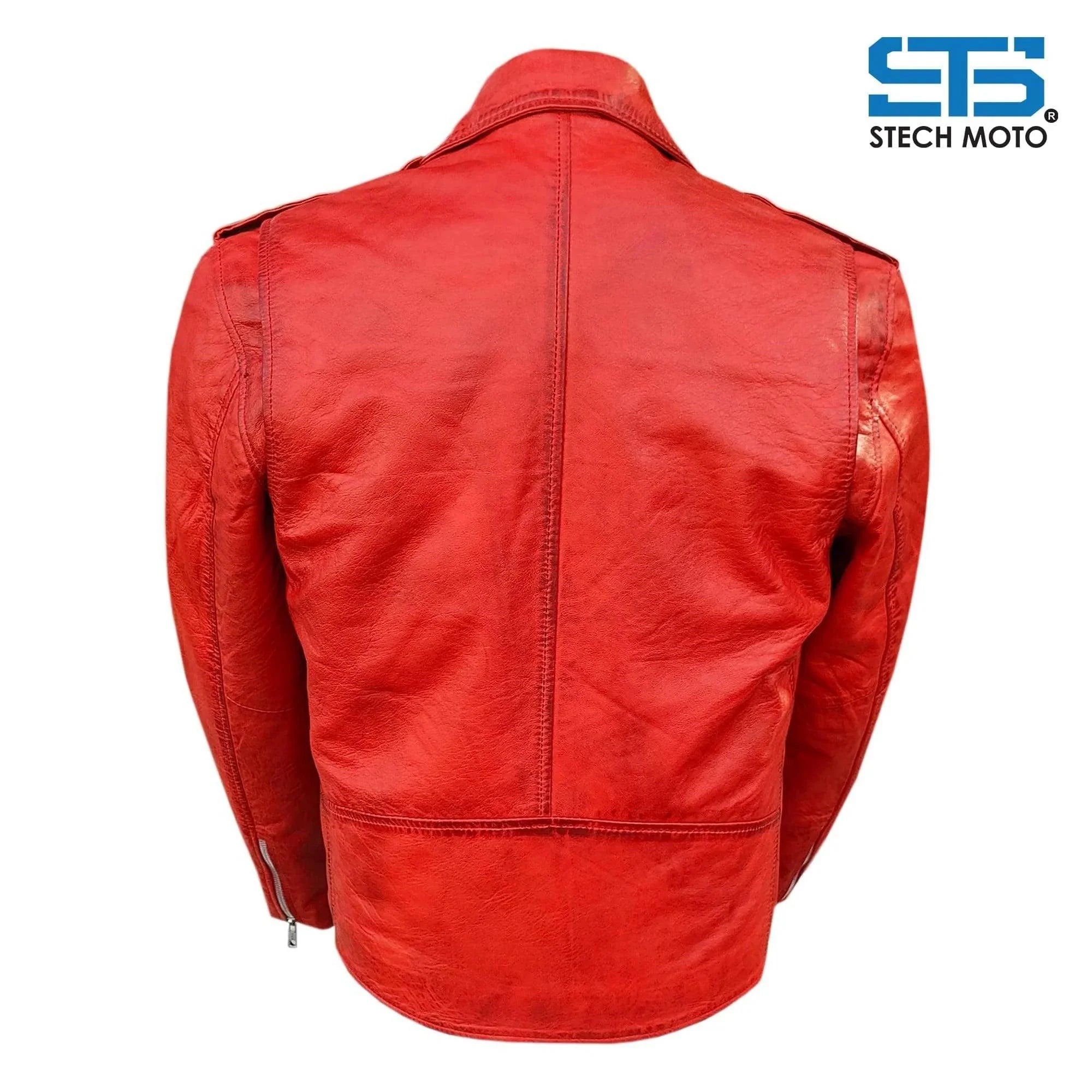 Giubbotto in pelle da Uomo Stechmoto ST 1530 Brando Vintage Custom & Café Race - Am Moto-Abbigliamento Moto