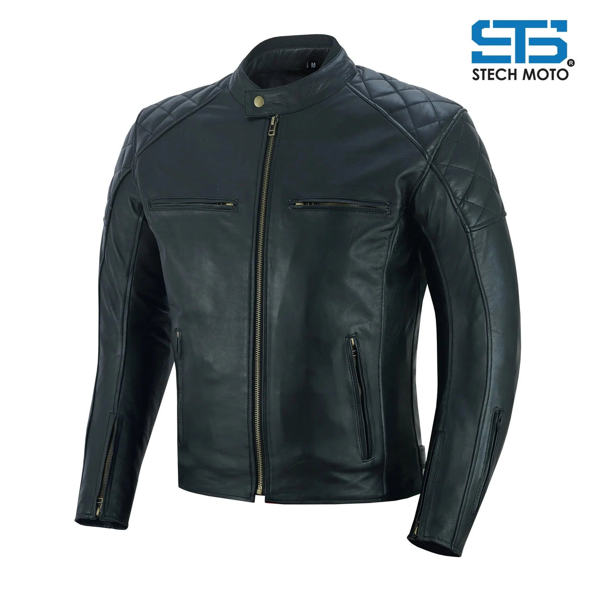 Moto giacca in Pelle Stechmoto ST 1710 Quintus Custom Vintage e Cafe Race - Am Moto-Abbigliamento Moto
