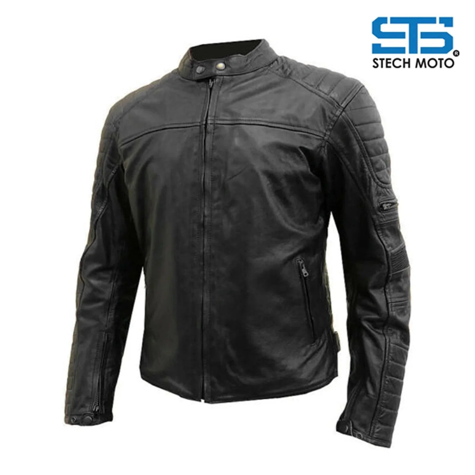 Moto Giubbotto in Pelle da Uomo Stechmoto ST 1785 Flesh custom Vintage - Am Moto-Abbigliamento Moto