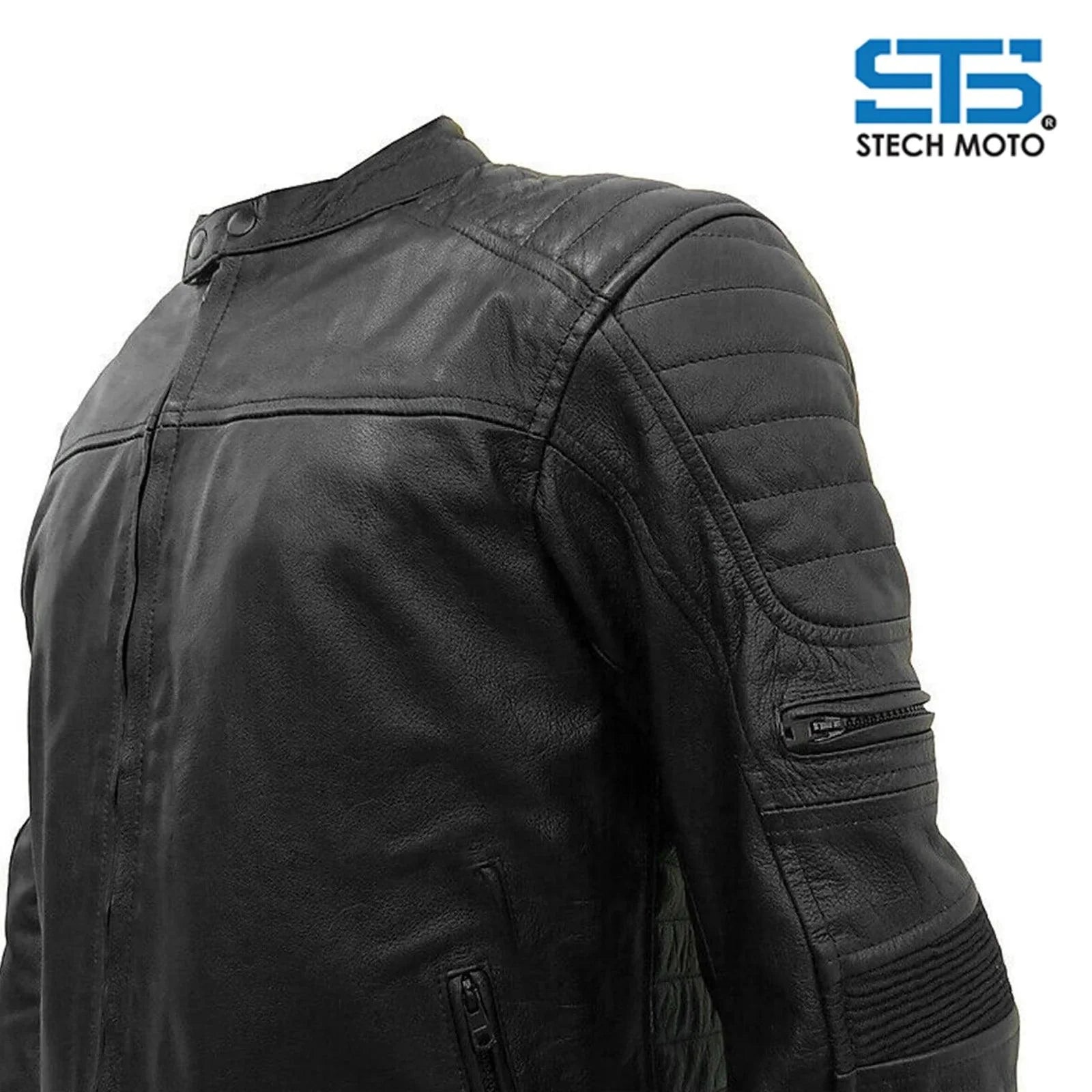 Moto Giubbotto in Pelle da Uomo Stechmoto ST 1785 Flesh custom Vintage - Am Moto-Abbigliamento Moto