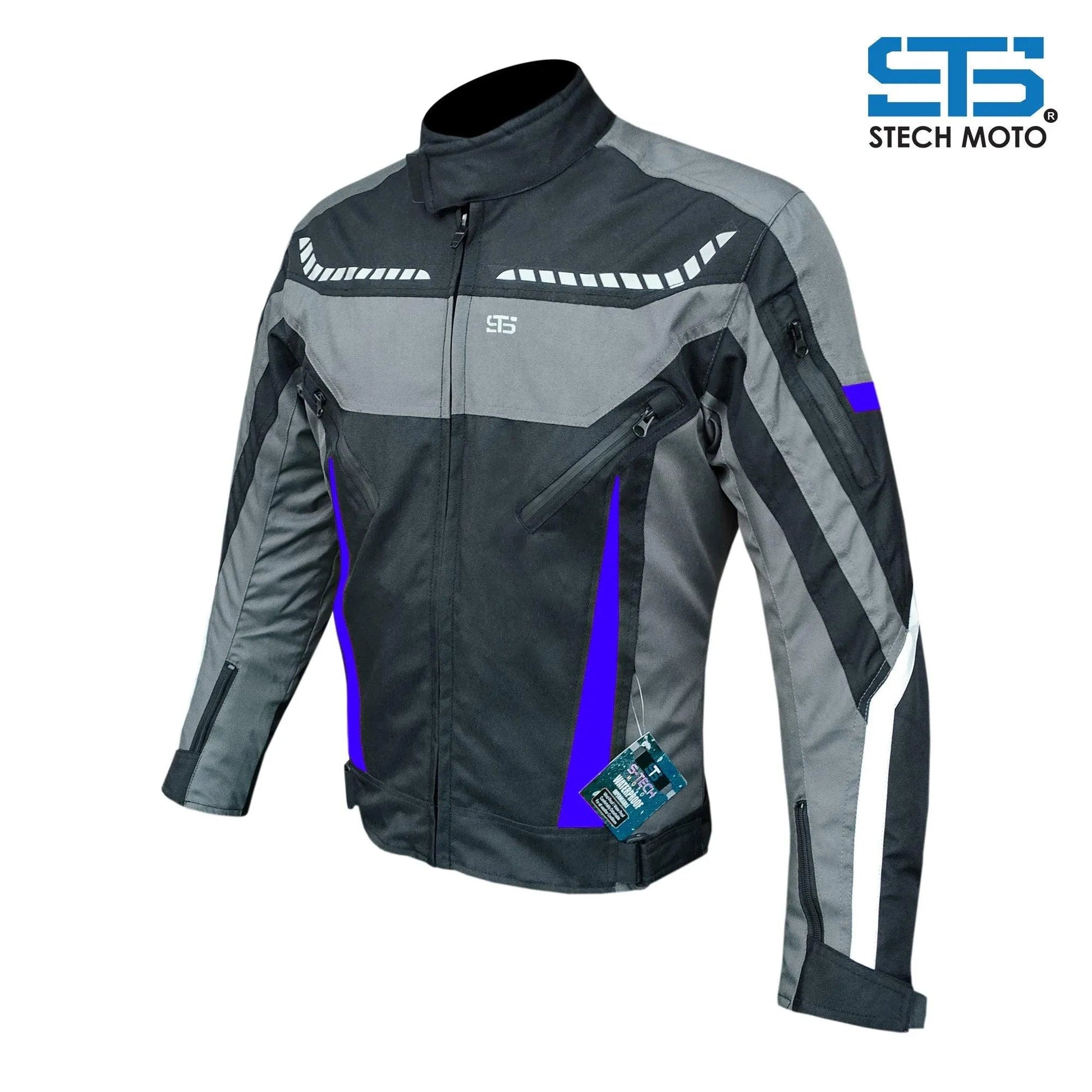 Moto giubbotto in tessuto uomo Stechmoto ST1602 H2O Tecnico 3-strati 4 Stagioni - Am Moto-Abbigliamento Moto