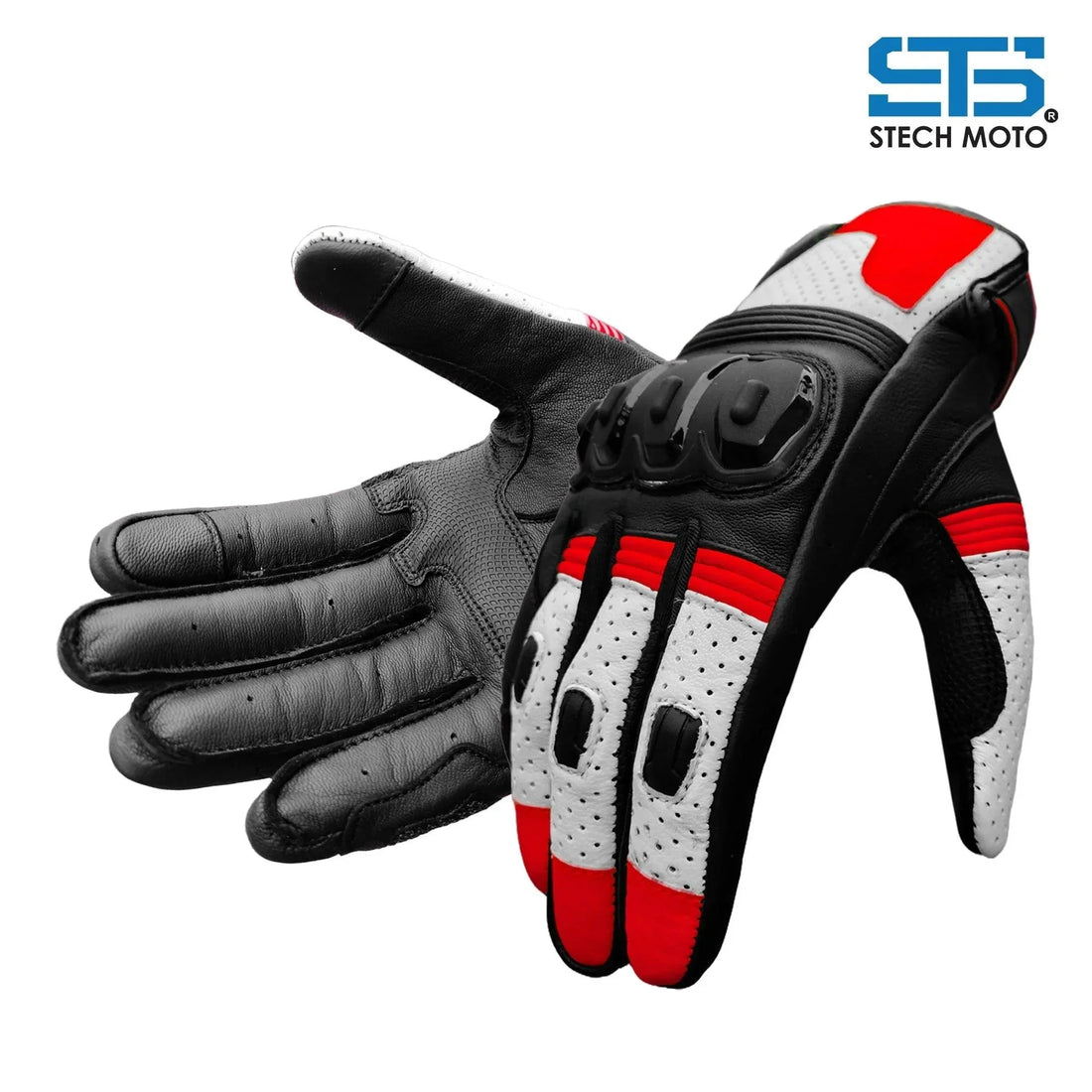 Moto Guanti in Pelle Stechmoto F 658 Quantum Touring e urban Off-Road Sportivo - Am Moto-Abbigliamento Moto