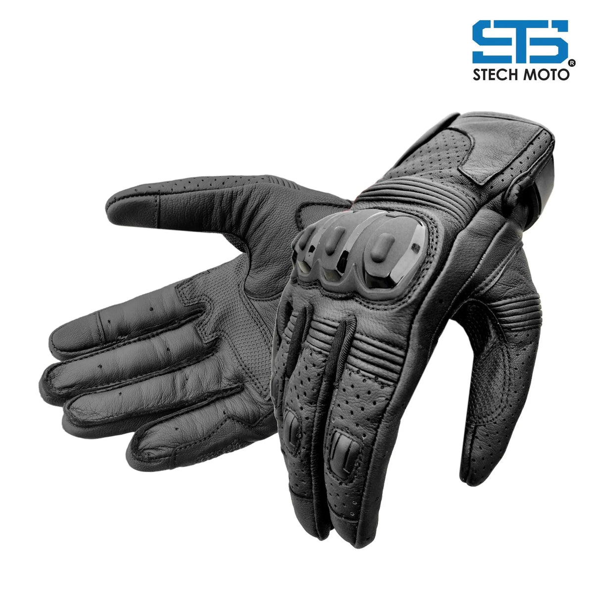 Moto Guanti in Pelle Stechmoto F 658 Quantum Touring e urban Off-Road Spotivo - Am Moto-Abbigliamento Moto