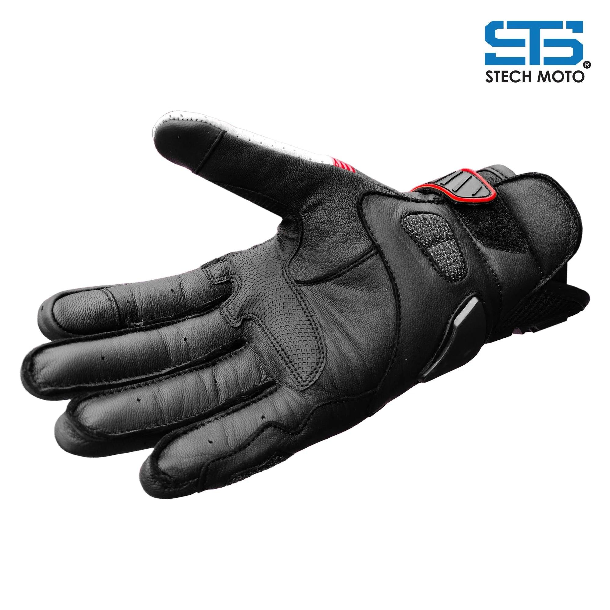 Moto Guanti in Pelle Stechmoto F 658 Quantum Touring e urban Off-Road Spotivo - Am Moto-Abbigliamento Moto
