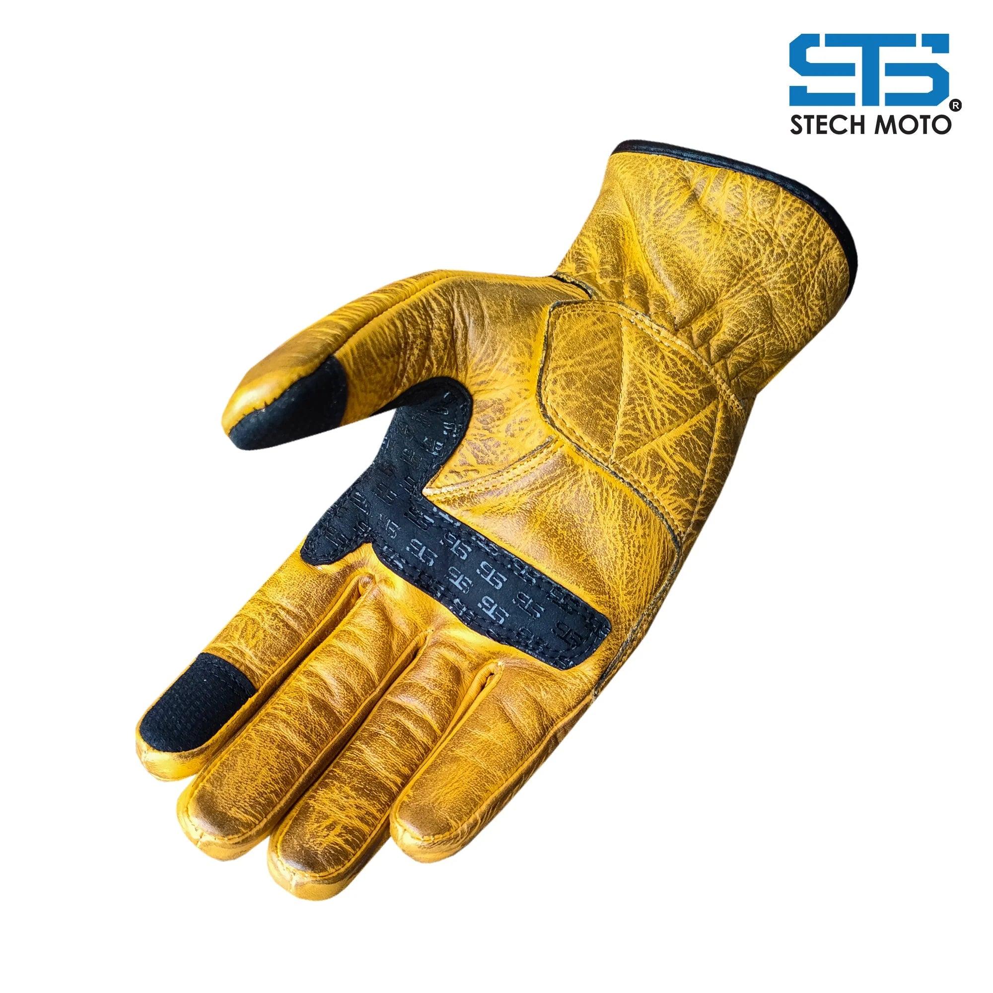 Moto Guanti in Pelle Stechmoto ST 1715 Neo-Phill Cafè Race, Custom e Vintage - Am Moto-Abbigliamento Moto