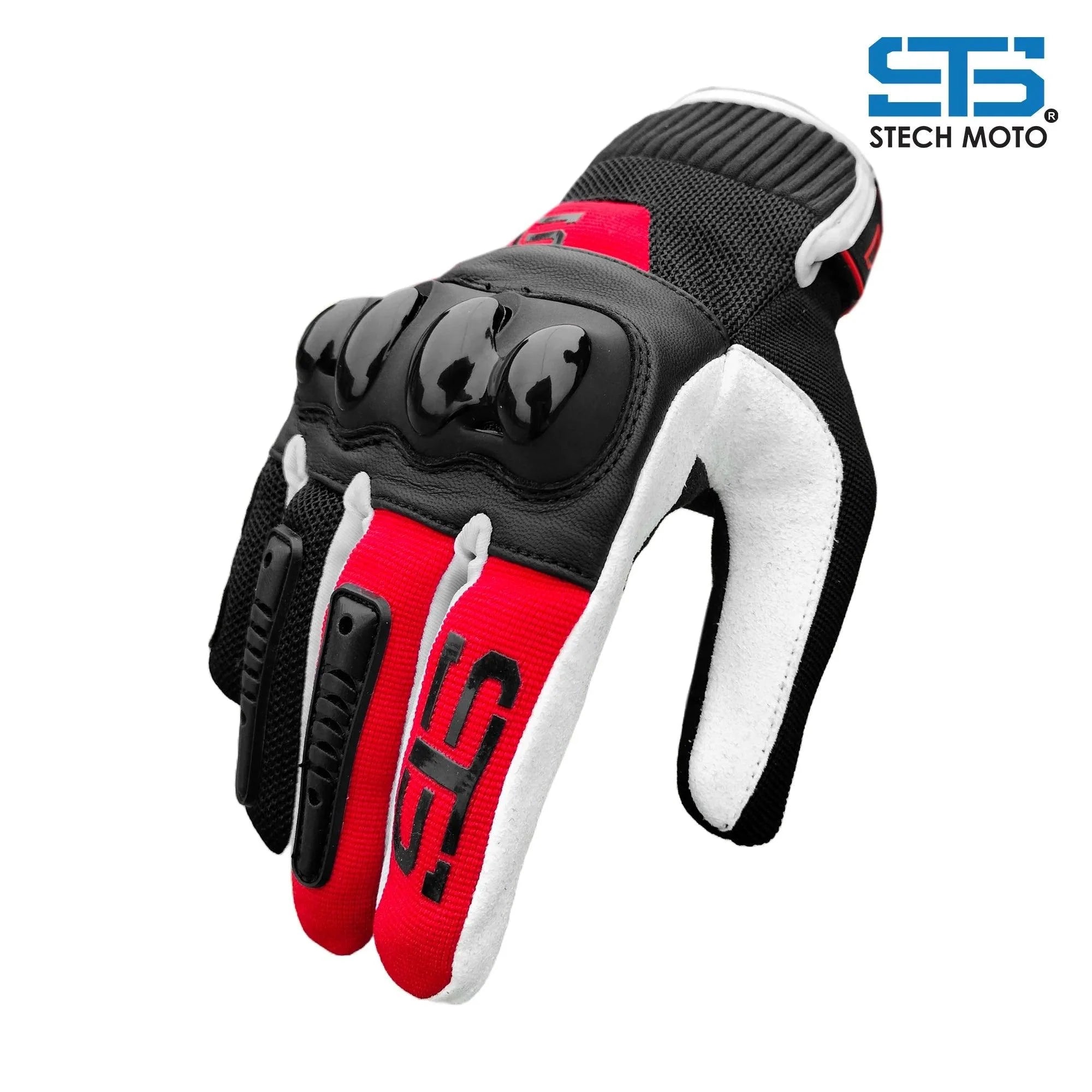 Moto guanti in tessuto Stechmoto F 674 Evolution Moto Cross Enduro Off-Road - Am Moto-Abbigliamento Moto