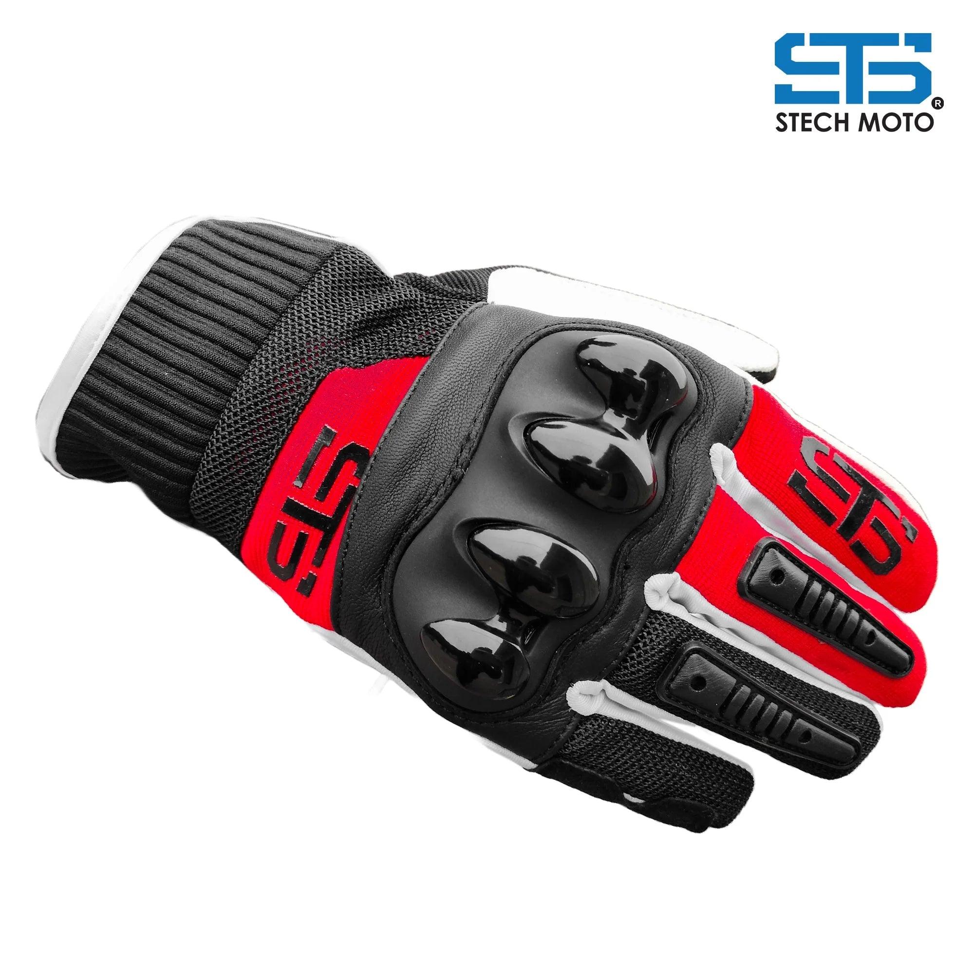 Moto guanti in tessuto Stechmoto F 674 Evolution | Guanti da Moto Cross Enduro Off-Road - Am Moto-Abbigliamento Moto