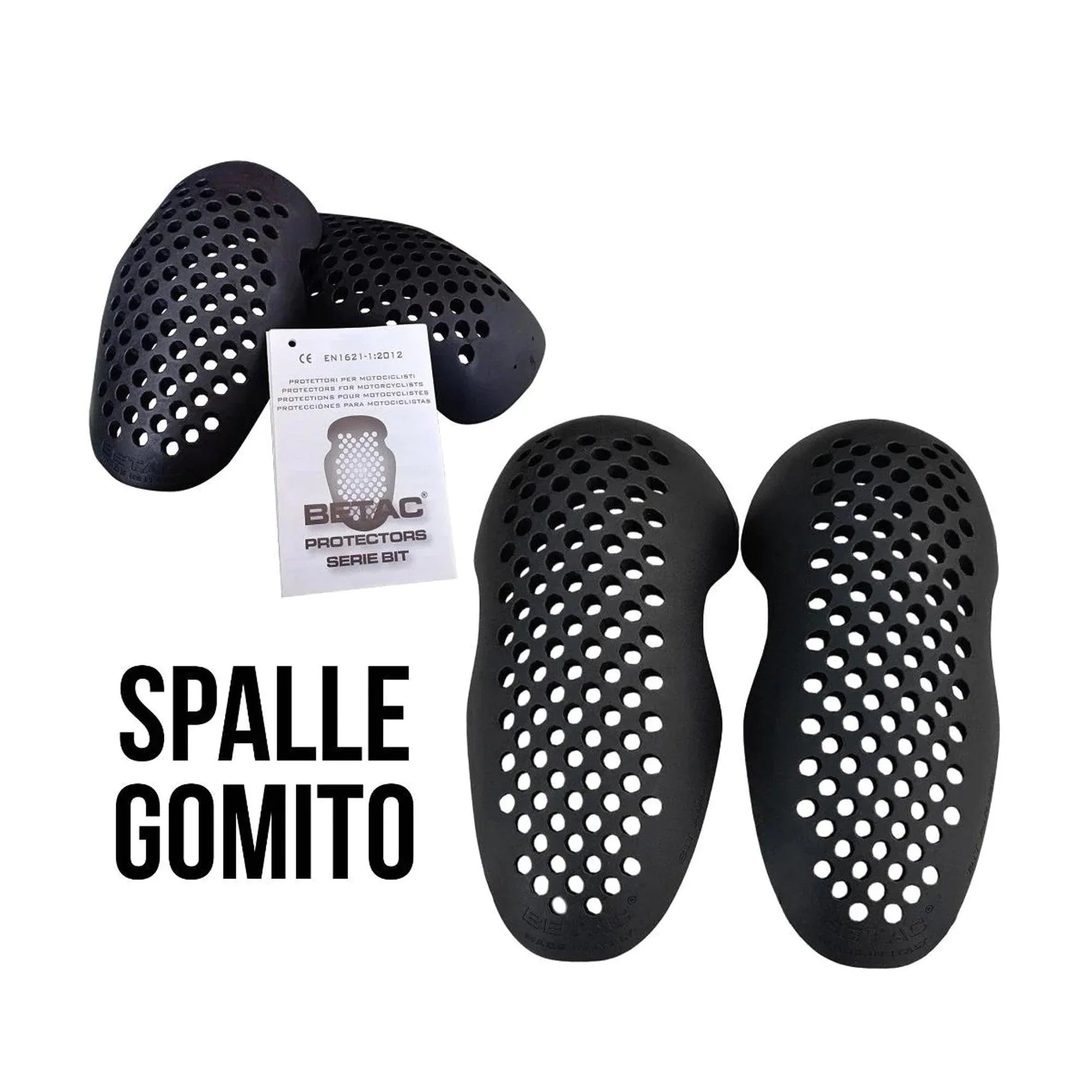 Protezioni gomiti e spalle da moto giacche e giubbotti betac CE livello-1 EN:1621-1:2012 - Am Moto-Abbigliamento Moto