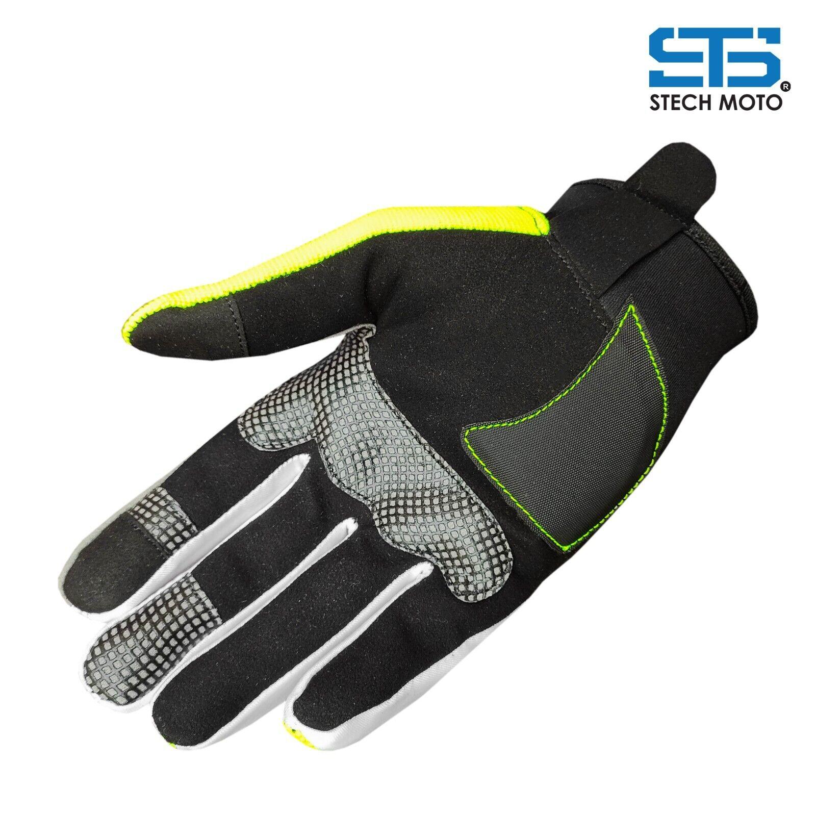 Moto guanti Stechmoto ST 1122 Carbonio Moto Cross Enduro Off-Road - Am Moto-Abbigliamento Moto
