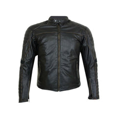 Stechmoto ST 1785 Cafe Race Men's Leather Motorcycle Jacket Vintage Custom Very Soft Leather