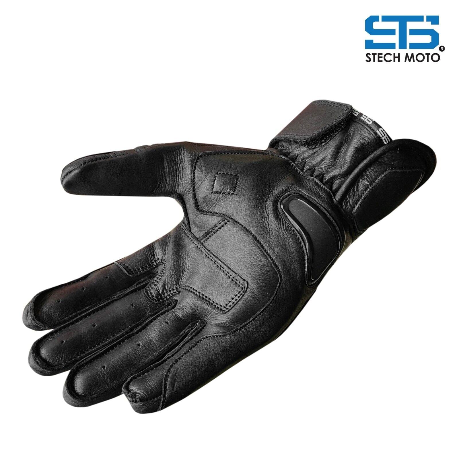 Stechmoto ST1800 Hawk touring and urban Off-Road leather motorcycle gloves