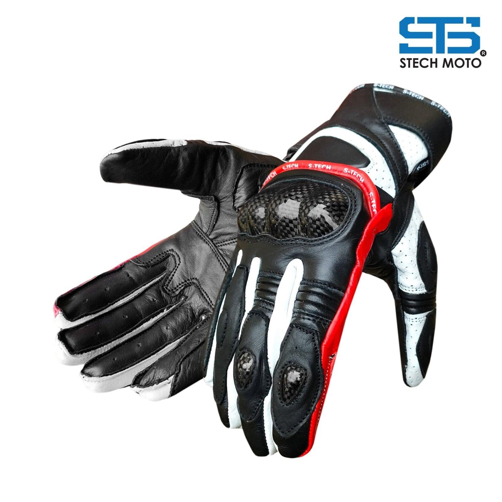 Stechmoto ST1800 Hawk touring and urban Off-Road leather motorcycle gloves