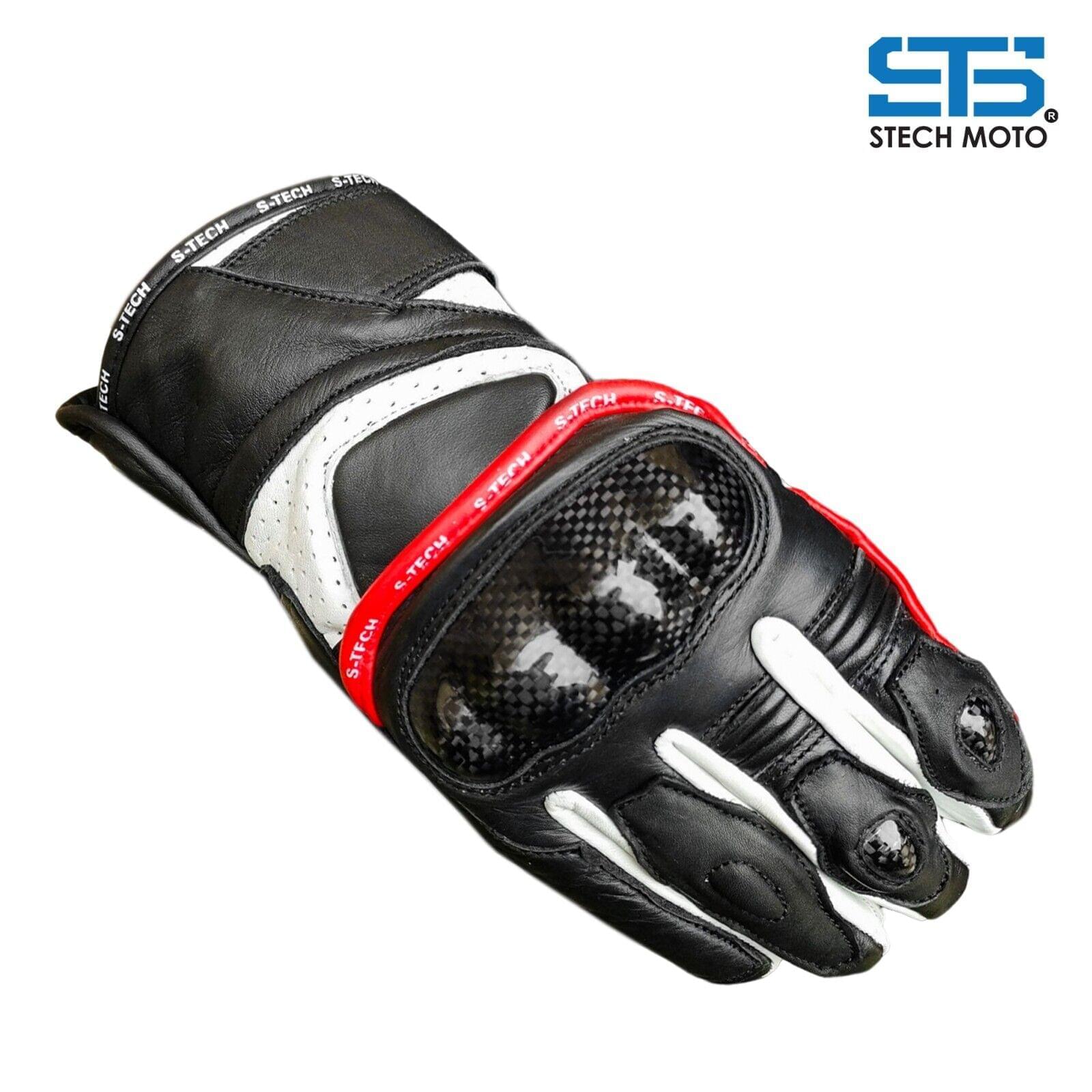 Stechmoto ST1800 Hawk touring and urban Off-Road leather motorcycle gloves