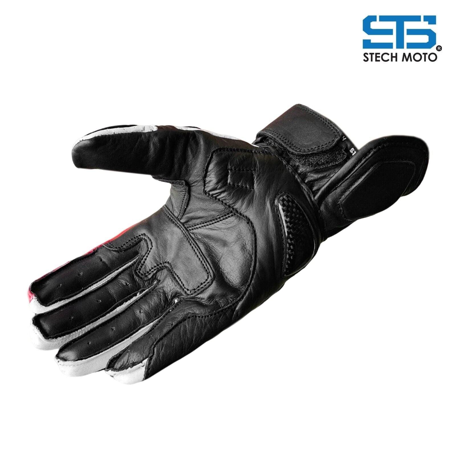 Stechmoto ST1800 Hawk touring and urban Off-Road leather motorcycle gloves