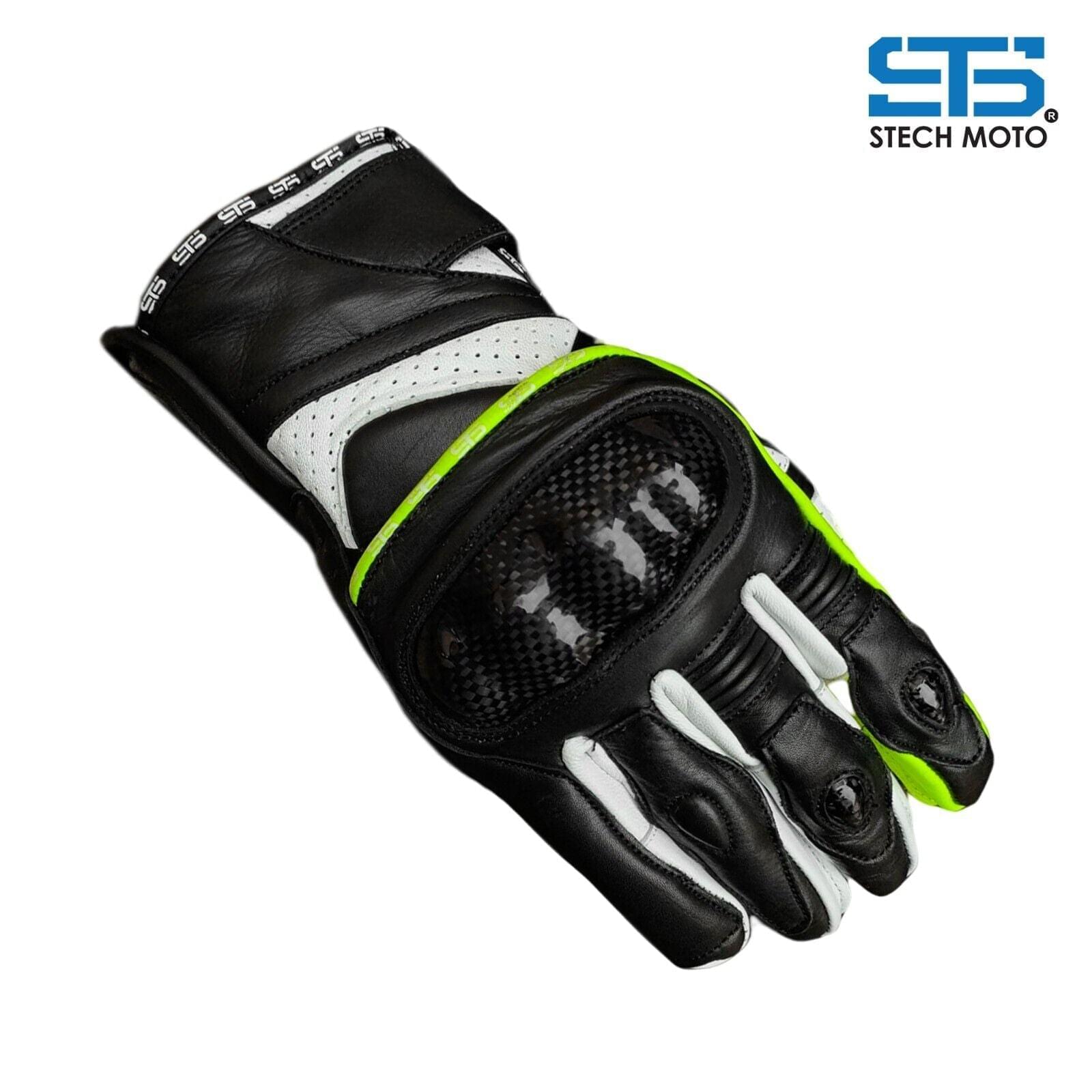 Stechmoto ST1800 Hawk touring and urban Off-Road leather motorcycle gloves