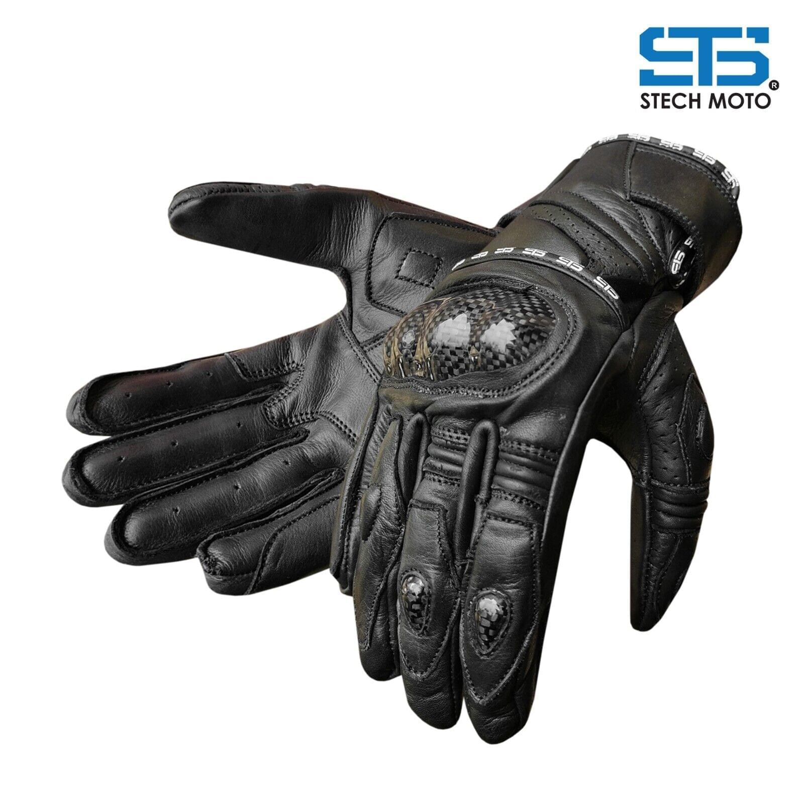 Stechmoto ST1800 Hawk touring and urban Off-Road leather motorcycle gloves