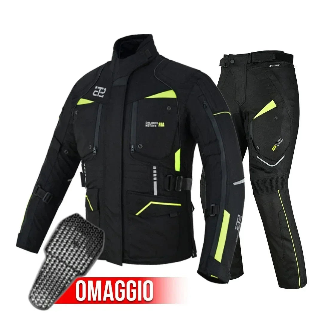 Moto Giacca e pantaloni in tessuto S-tech ST 825 Volcano H2Out 3 strati e 4 stagione