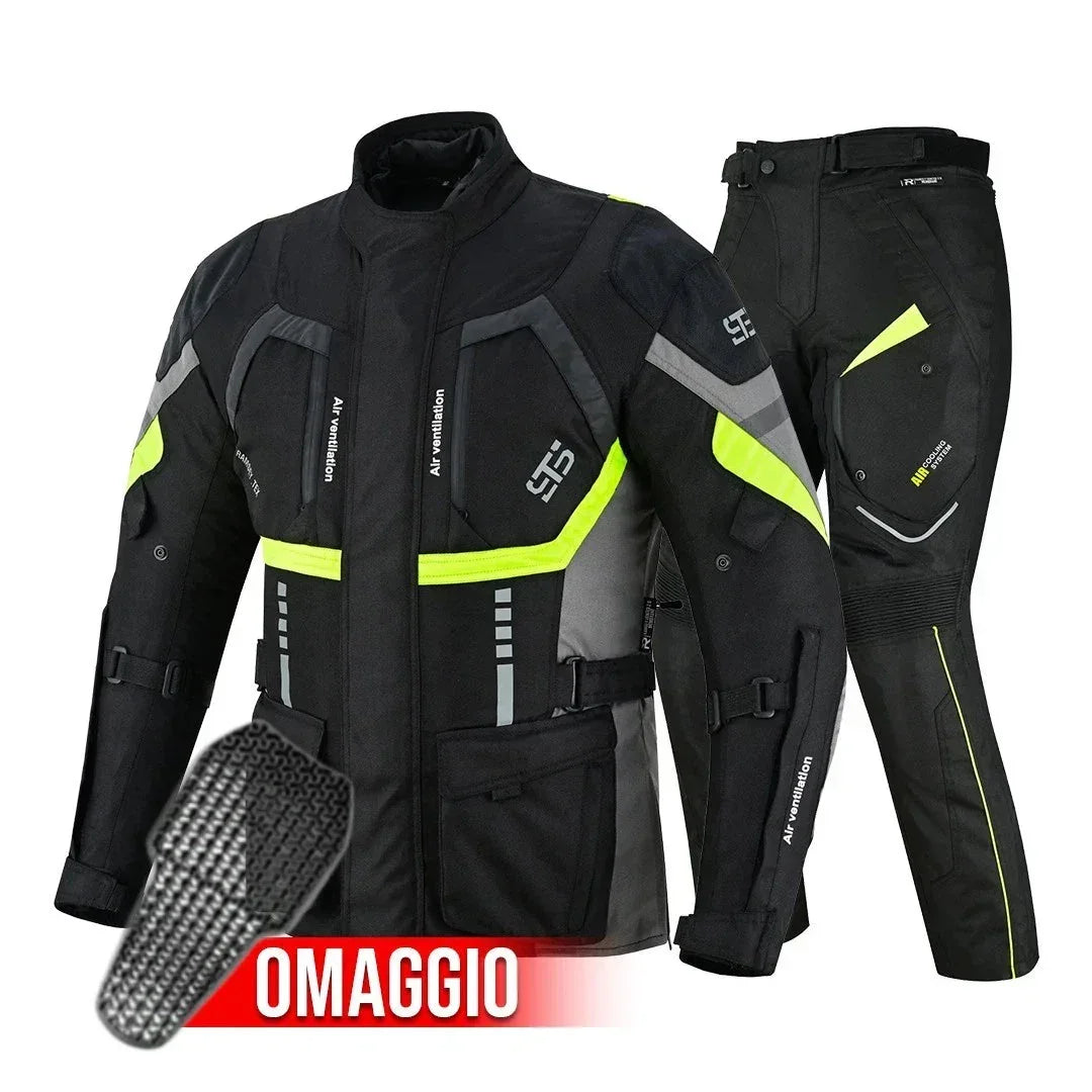 Moto Giacca e pantaloni in tessuto S-tech ST 820 MXP Tourer H2Out 3 Strati e 4 Stagione