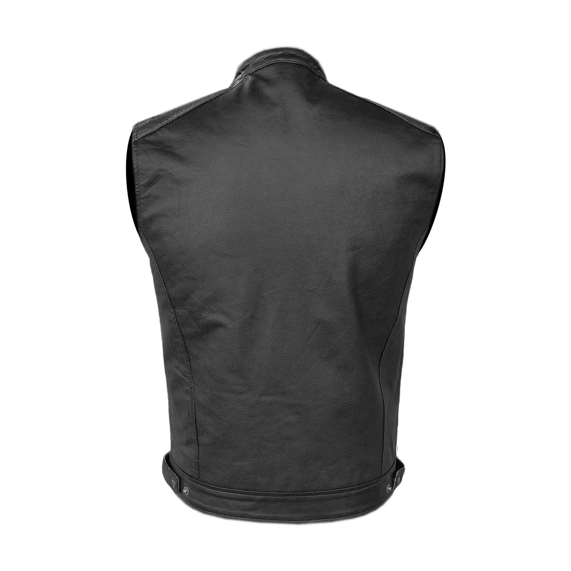 Moto Gilet in pelle da Uomo Stechmoto ST 1190 BZM Vintage Custom & Café Race ST
