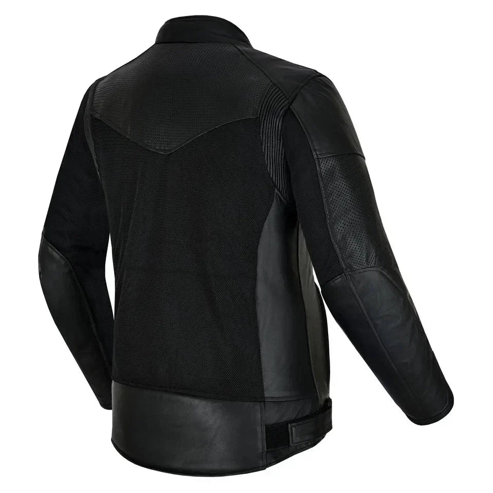Moto giacca estivo in pelle e tessuto Stechmoto ST 1730 AIR Waves custom vintage Cafe Race ST