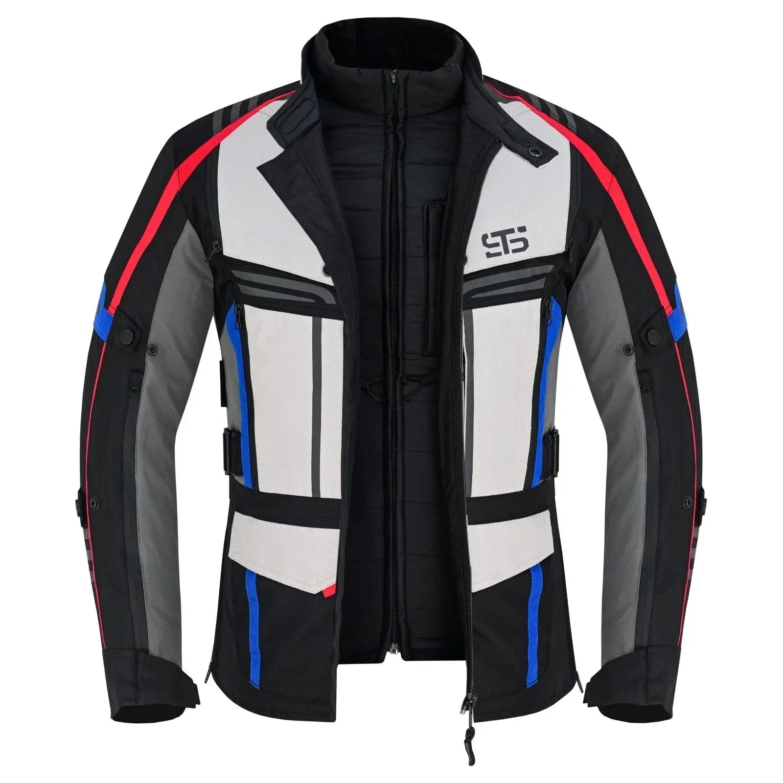 Moto Giubbotto in tessuto S-tech ST 828 ICE-ROAD H2Out 3 Strati e 4 Stagione ST