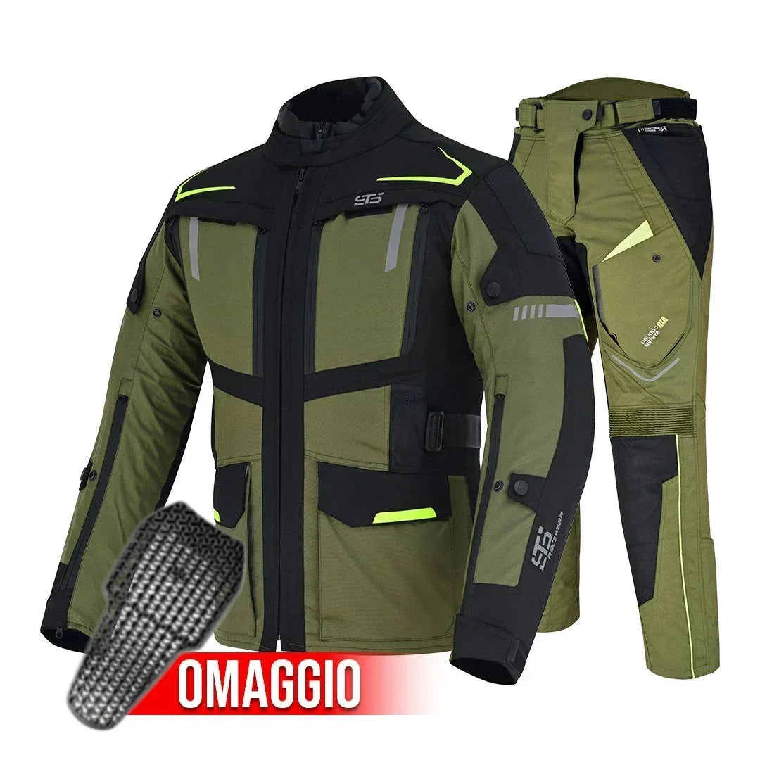 Moto Giacca e pantaloni in tessuto S-tech ST 838 Dragon-X H2Out 3-Strati e 4-Stagione