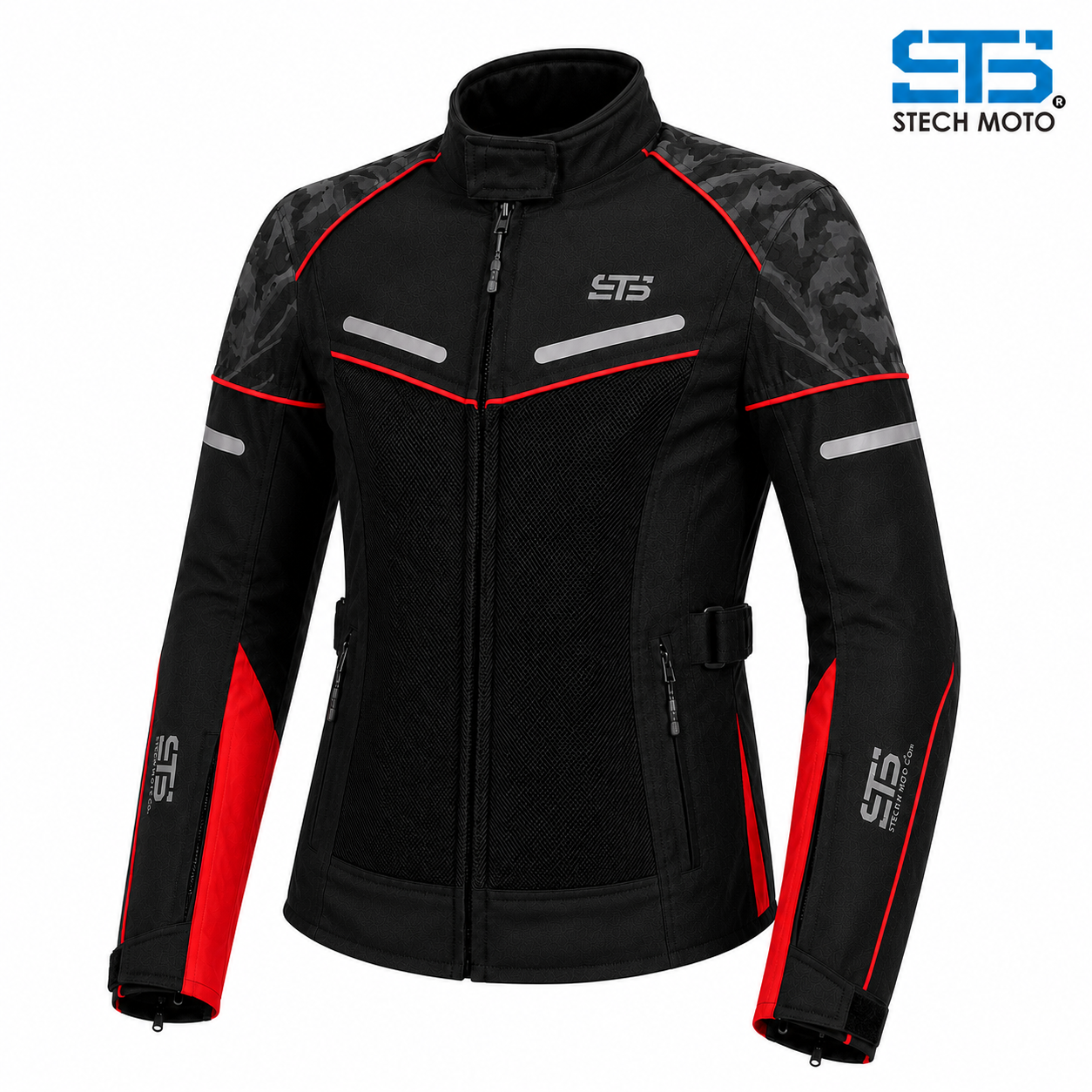 Moto giacca estiva in tessuto da donna S-tech ST 001 AIR H2Out e 2 strati