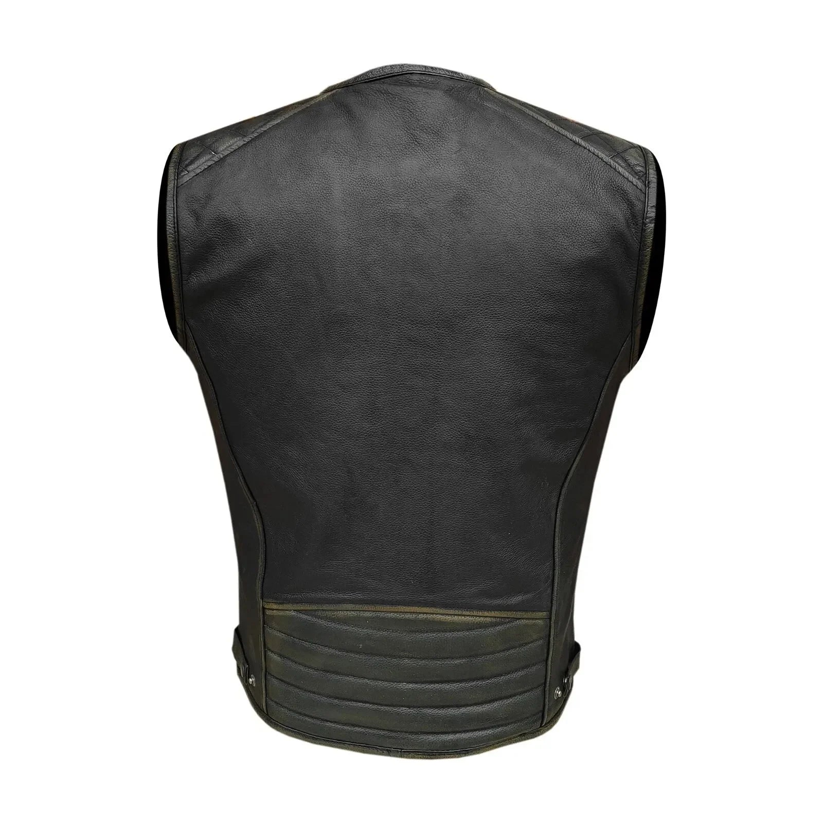 Moto Gilet in pelle da Uomo Stechmoto ST 1170  Vintage Custom & Café Race ST