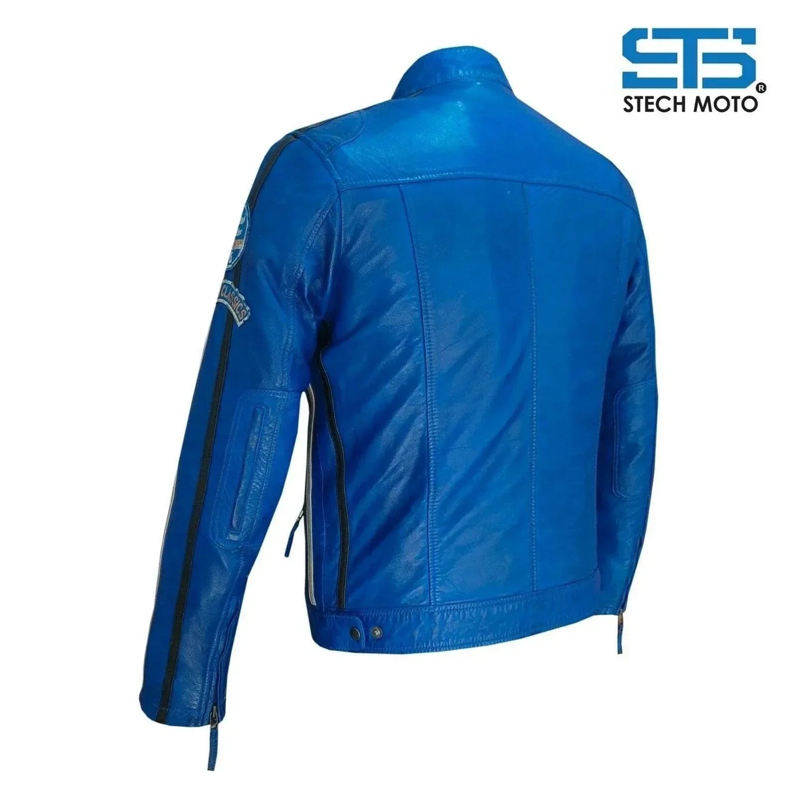 Giacca in pelle da Uomo Stechmoto ST 1510 Custom Vintage & Café Race - Am Moto-Abbigliamento Moto