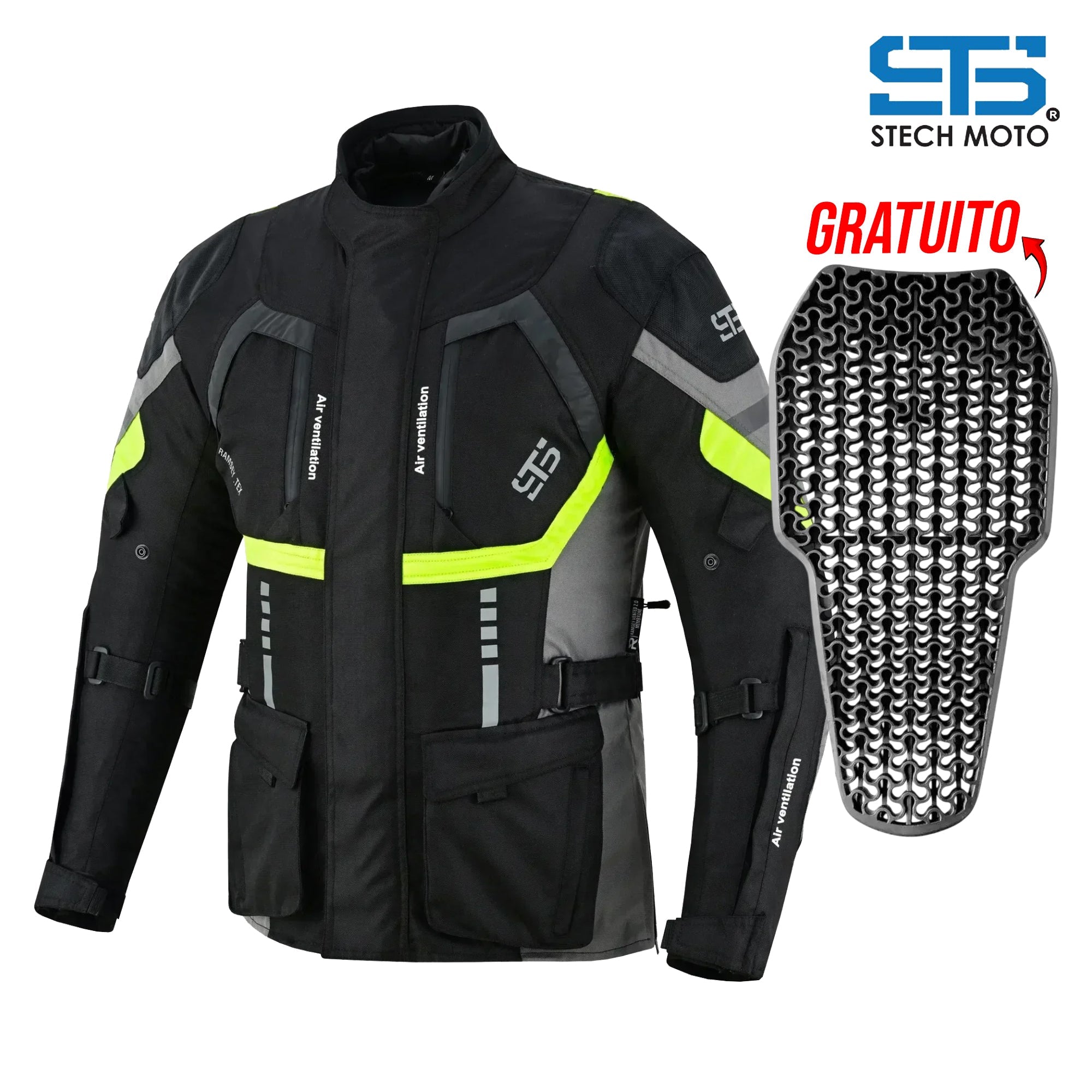 Giubbotto Moto in tessuto S-tech ST 820 MXP Tourer H2Out 3 Strati e 4 Stagione