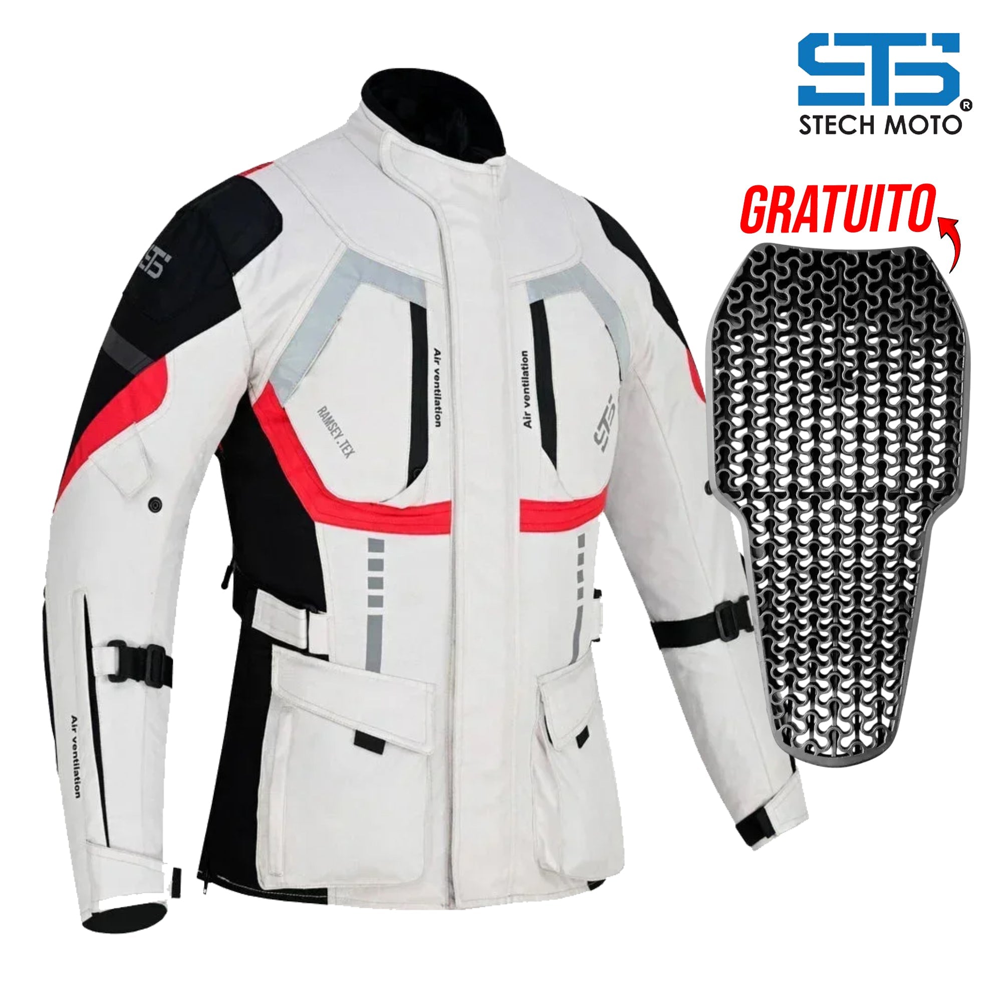 Moto Giubbotto in tessuto S-tech ST 820 MXP Tourer H2Out 3 Strati e 4 Stagione